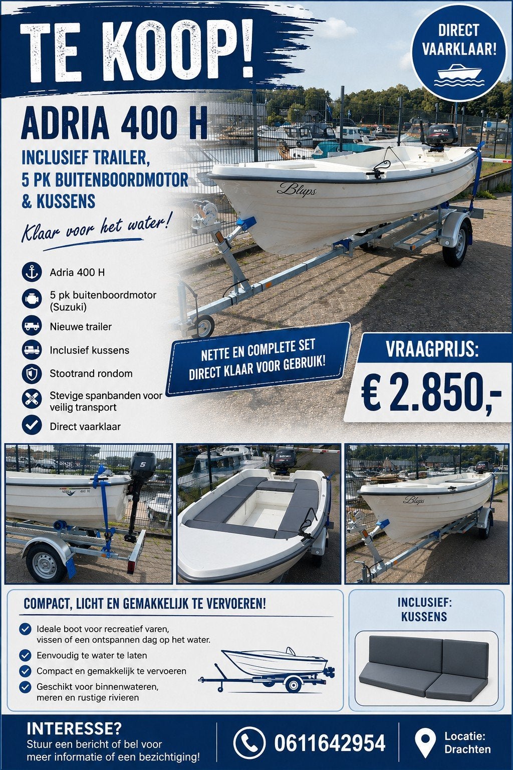 TE koop, Watersport en Boten, Ophalen