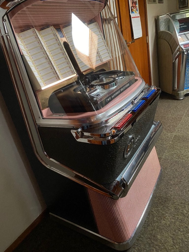 GEVRAAGD Jukebox AMI H of I E-200 select, Verzamelen, Automaten | Jukeboxen, Ophalen, Gebruikt, 1950 tot 1960, Ami