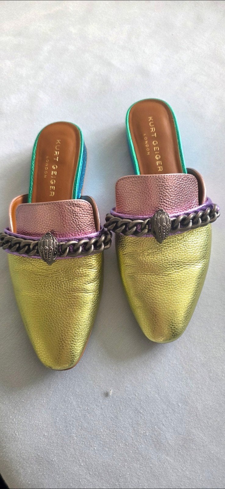 Kurt Geiger London Kensington Mules - Maat 39, Kleding | Dames, Schoenen, Zo goed als nieuw, Instappers, Overige kleuren, Ophalen of Verzenden