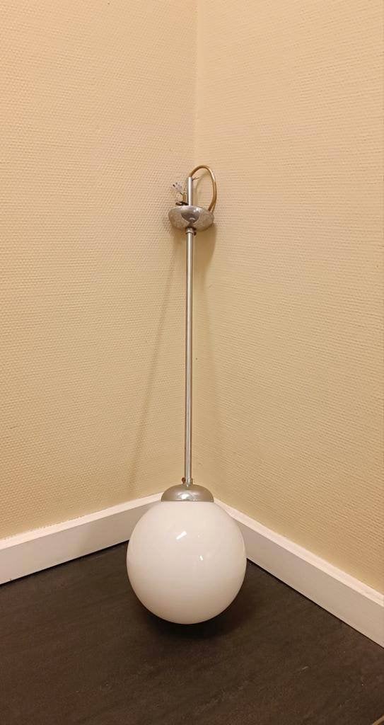 Vintage Art Deco hanglamp plafondlamp bollamp, Ophalen, Tweedehands, Tweedehands, Tweedehands