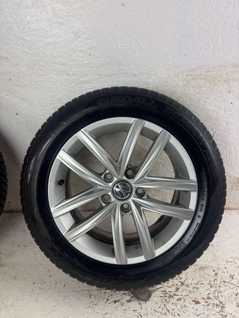 Originele Volkswagen Golf 6 7 Caddy velgen 16" 5x112 Hita, Niet ingevuld, Gebruikt, 16 inch, Banden en Velgen