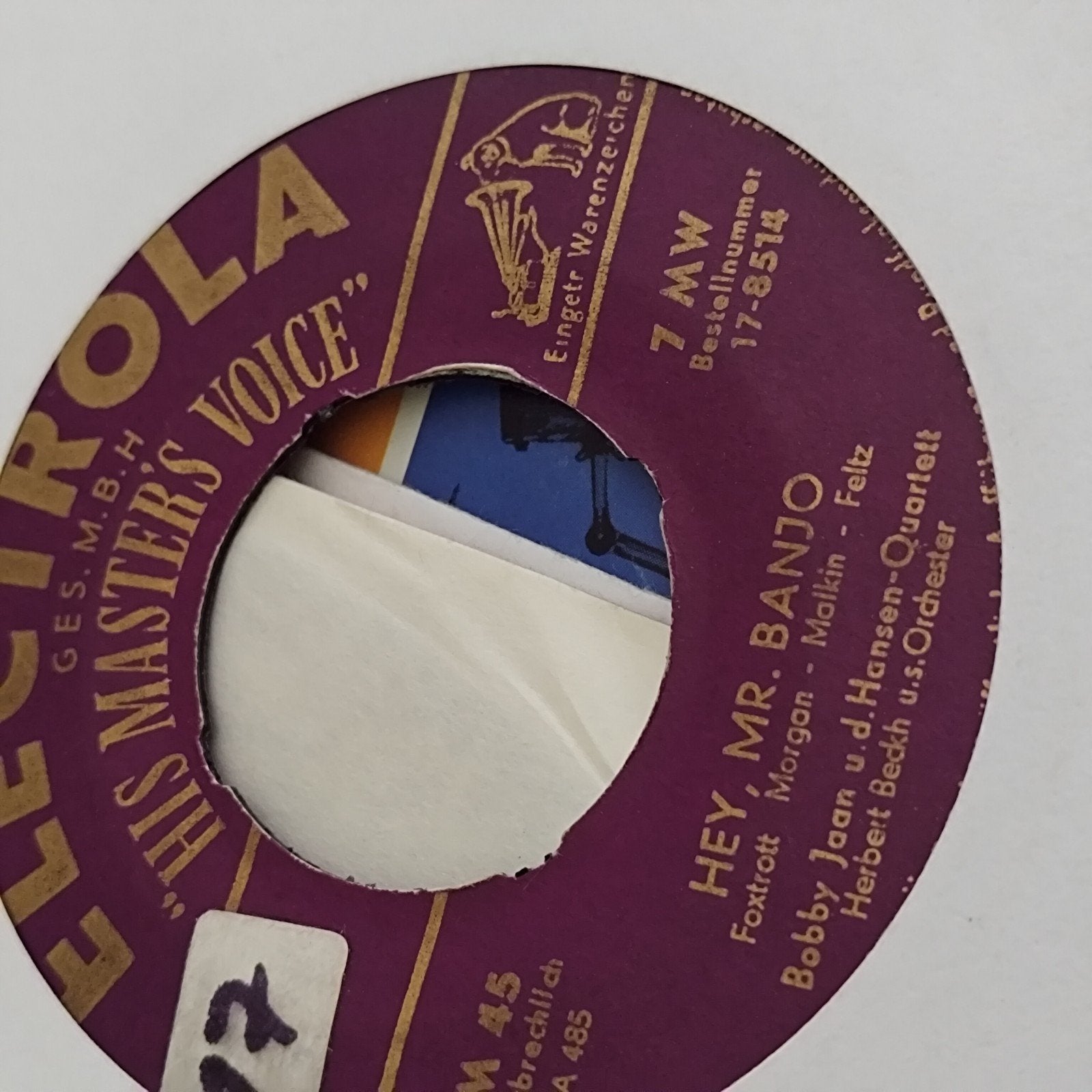 Bobby Jaan - Hey, Mr. Banjo  Den Mund voll Tricks (Schellak, Cd's en Dvd's, Vinyl Singles, Gebruikt, Overige genres, 7 inch, Ophalen of Verzenden