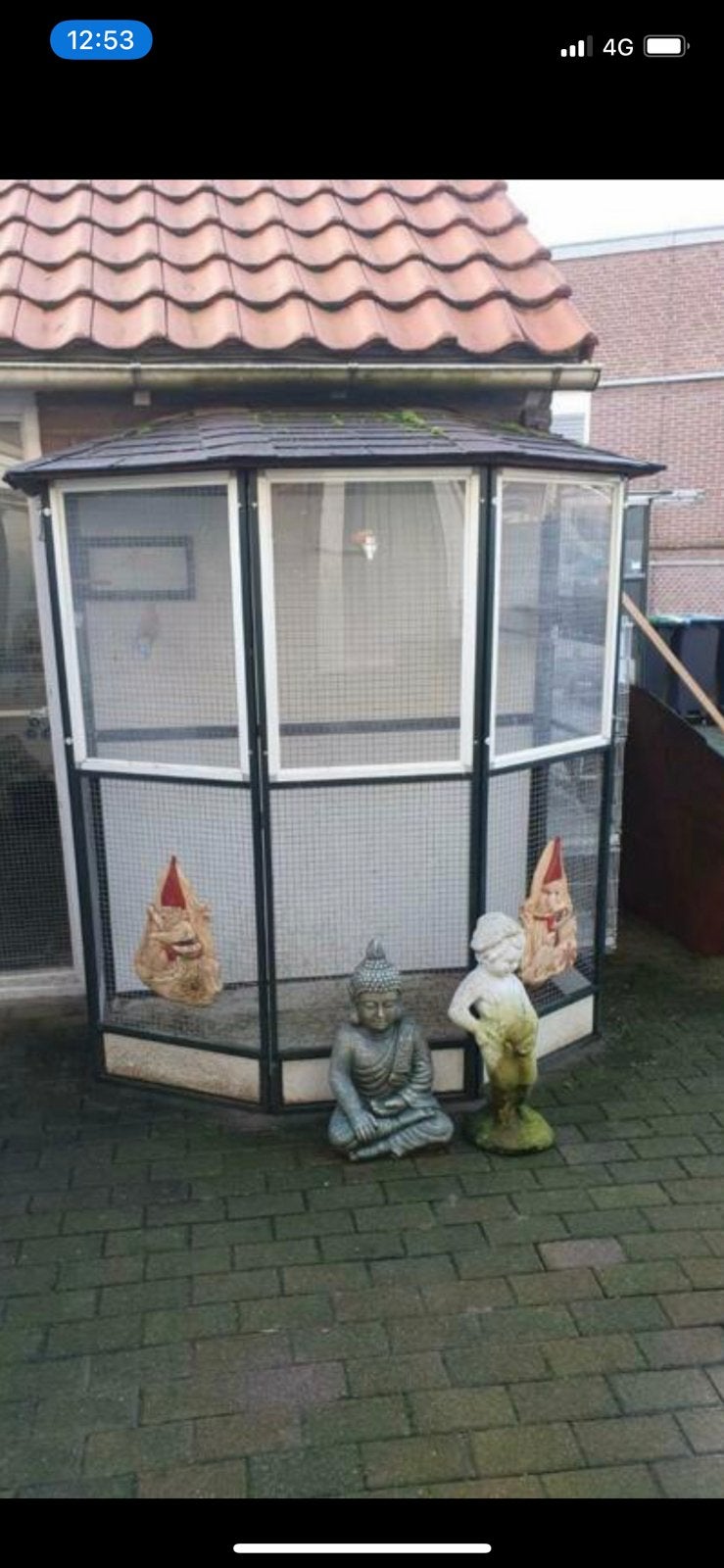 Mooie buiten kooi, Dieren en Toebehoren, Ophalen of Verzenden, Zo goed als nieuw, Hout, Vogelkooi
