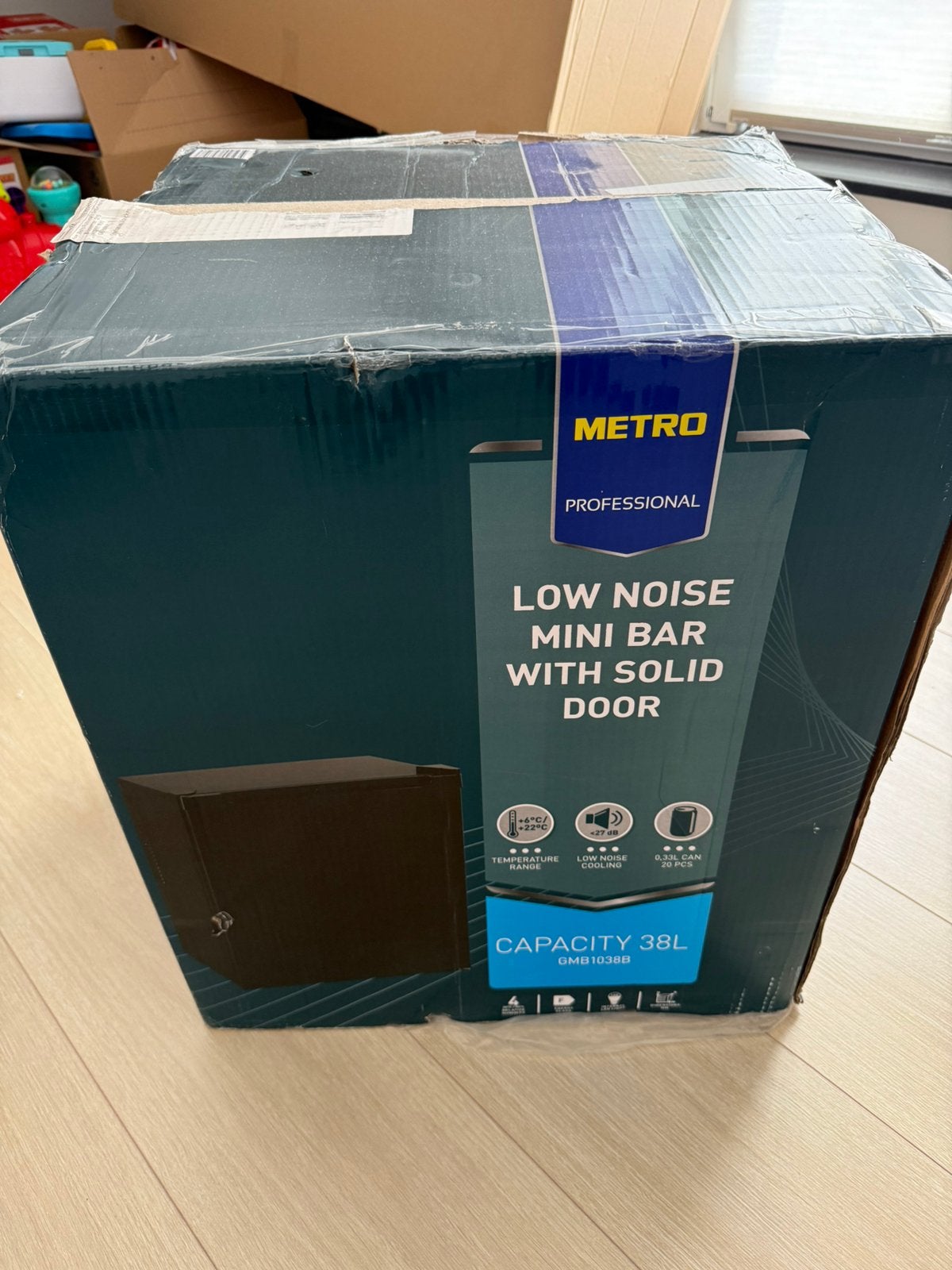 Metro Professional Low Noise Minibar met dichte deur nieuw!, Minder dan 75 liter, Ophalen, Nieuw, Zonder vriesvak