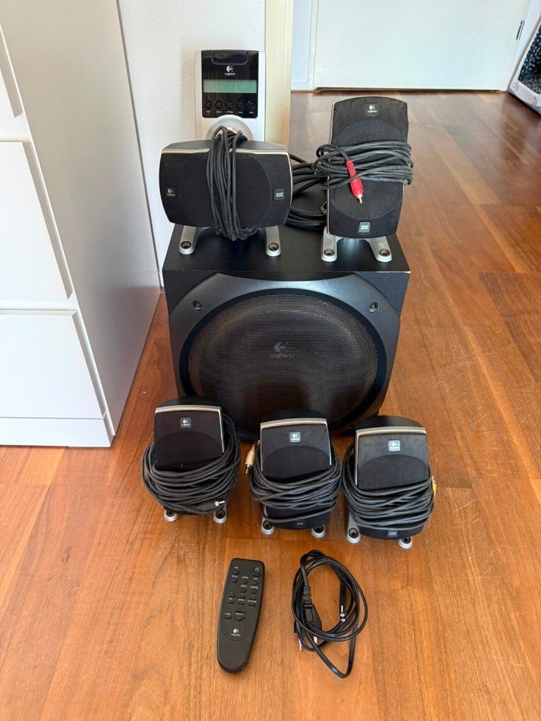 Logitech Z5500 Digital, Gebruikt, 70 watt of meer, 5.1-systeem, Overige spelers