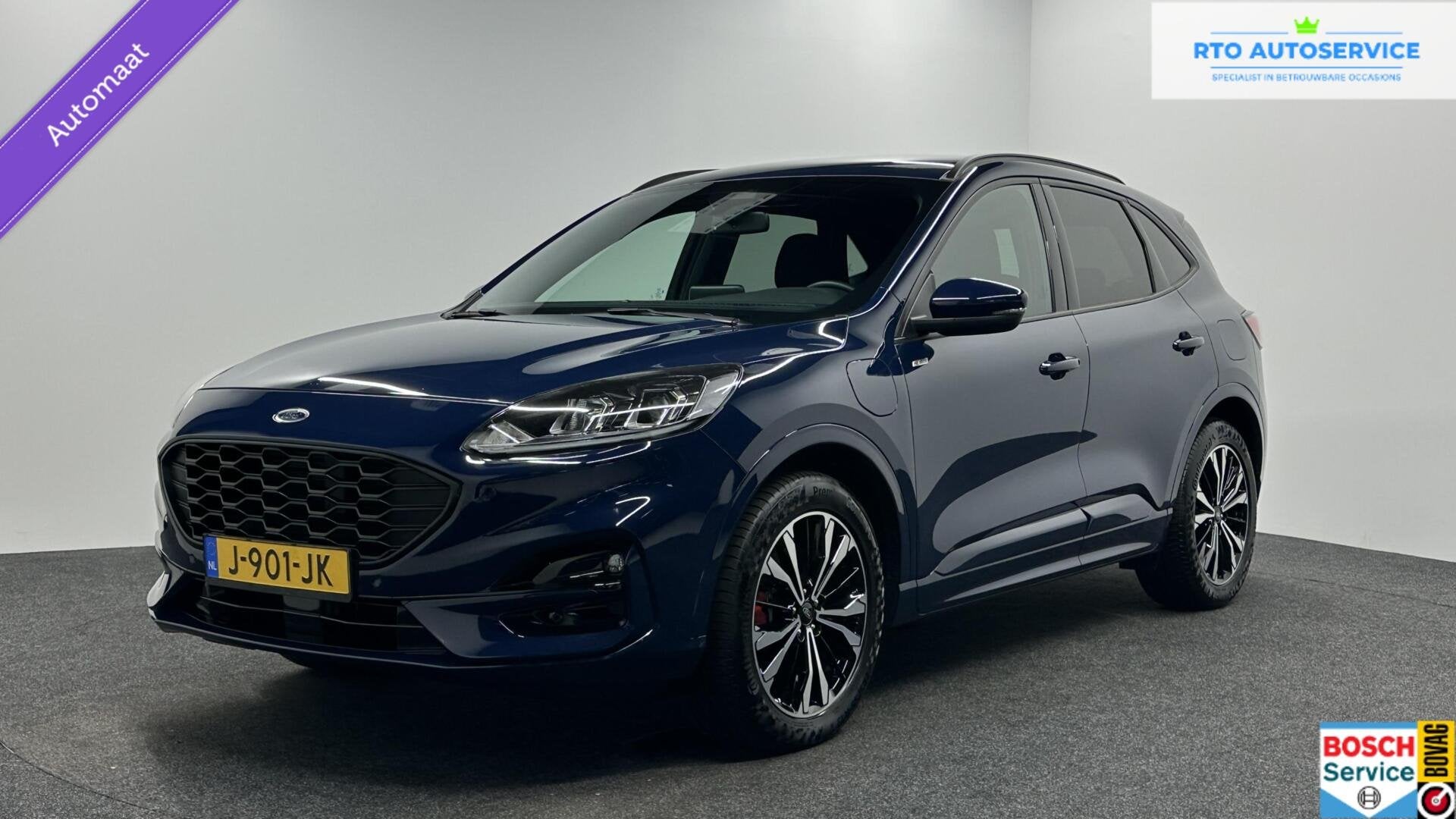 Ford Kuga 2.5 PHEV ST-Line SOH 95% ECC NAVI CRUISE DAB LM 81, Auto's, Stof, Gebruikt, 4 cilinders, Met garantie (alle)