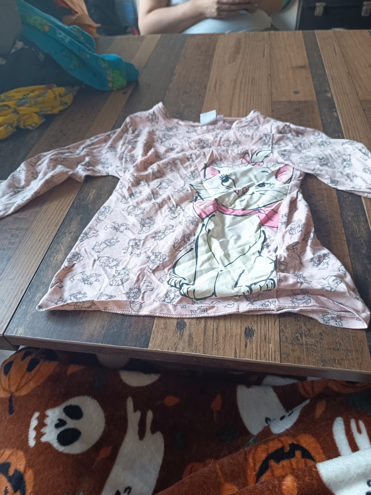 Roze pyjama met Marie de Kat - maat 8 jaar, Ophalen of Verzenden, Gebruikt, Disney, Meisje