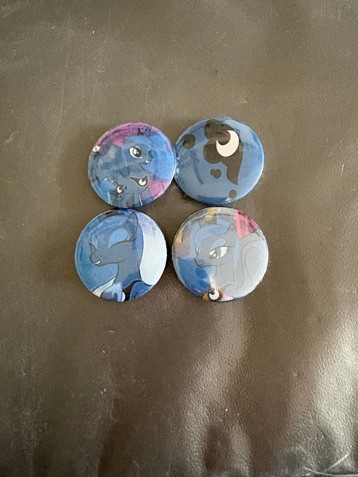 My Little Pony Luna Buttons Set van 4, Verzenden, Nieuw, Figuurtje, Button