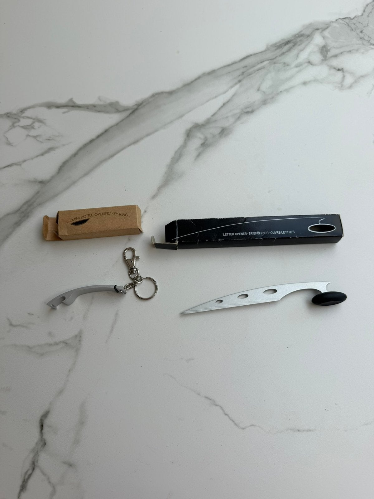 Briefopener & flesopener - Aluminium NIEUW TOTAALPRIJS, Verzamelen, Ophalen of Verzenden, Nieuw