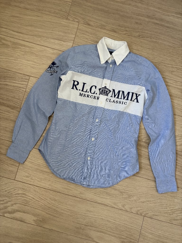 Blouse Ralph Lauren (mt.XXS/ 4 / 32), Blauw, Ophalen of Verzenden, Zo goed als nieuw, Ralph Lauren