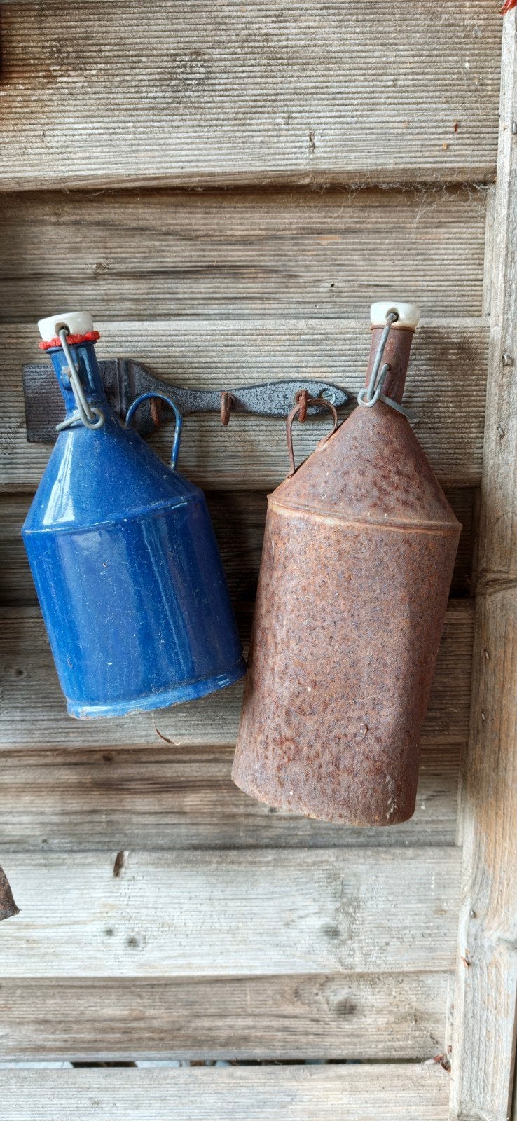 Set van twee antieke veldflessen, Ophalen of Verzenden