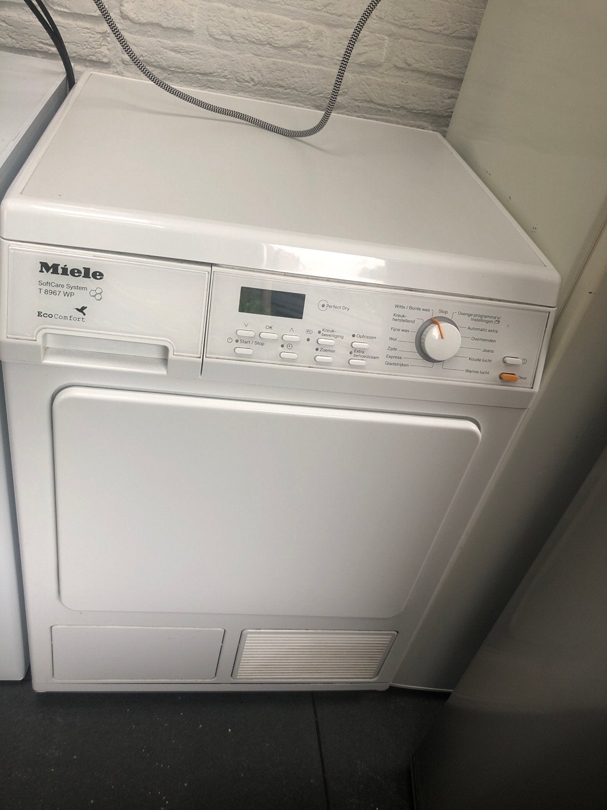 Miele T 8967 WP EcoComfort SoftCare System Wasdroger, Witgoed en Apparatuur, Wasdrogers, Ophalen, 8 tot 10 kg, Voorlader, Niet werkend