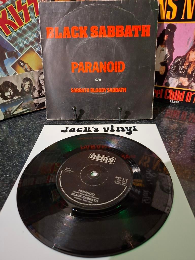 Black Sabbath - Paranoid / Sabbath Bloody Sabbath 7" 1977, Cd's en Dvd's, Vinyl | Rock, Ophalen of Verzenden, Zo goed als nieuw