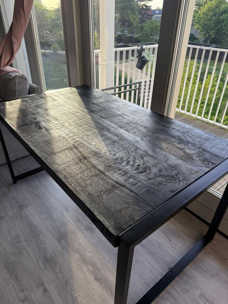 Eettafel 160x90, Ophalen, 50 tot 100 cm, 150 tot 200 cm, Vier personen