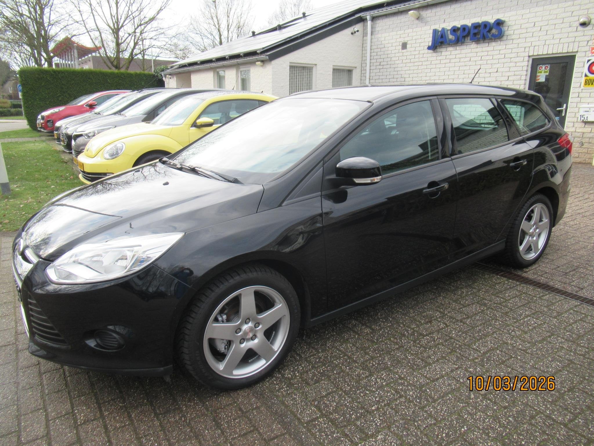 Ford Focus Wagon 1.0 EcoBoost Trend, Auto's, Euro 5, Gebruikt, Zwart, Handgeschakeld