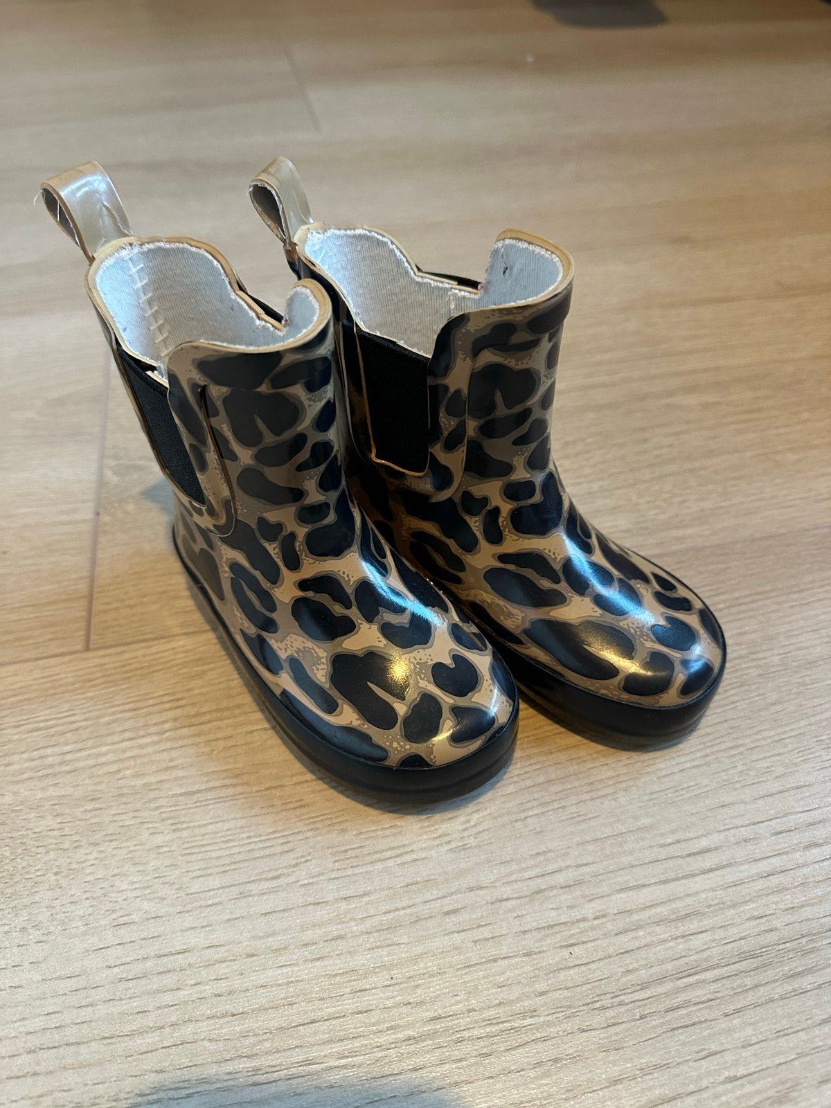 HEMA regenlaarzen met luipaardprint, Ophalen of Verzenden, Gebruikt, Meisje