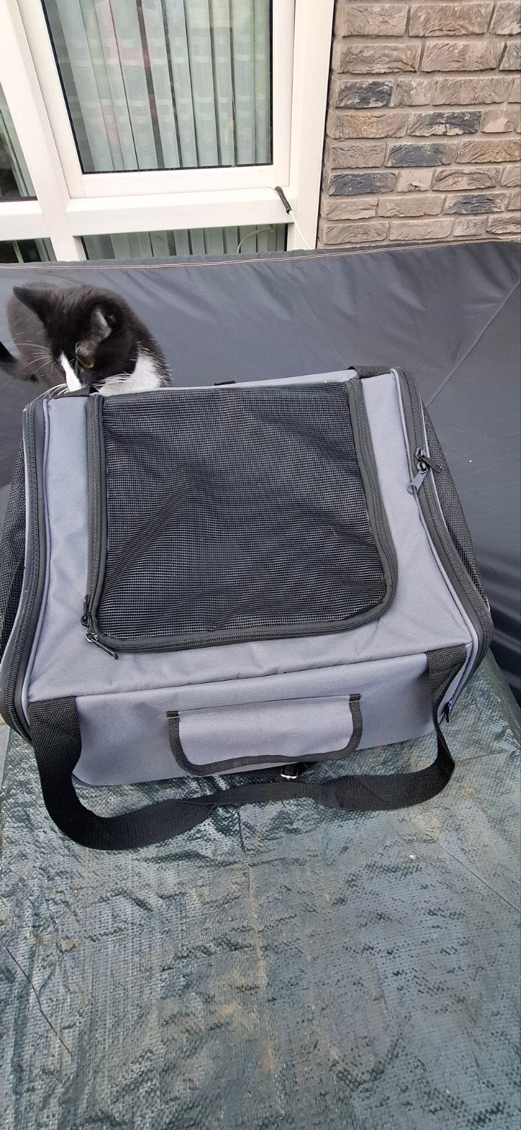 Autostoel Flamingo Ida, kleine hond of kat, in goede staat, Dieren en Toebehoren, Ophalen of Verzenden, Gebruikt, Stof