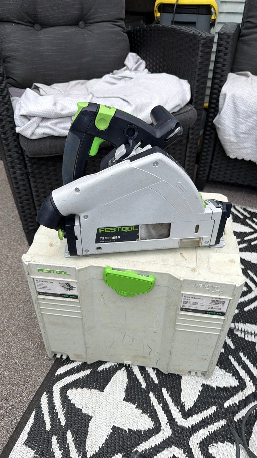 Festool TS 55 REBQ-Plus invalzaag Invalcirkelzaagmachine, Doe-het-zelf en Verbouw, Invalzaag, Ophalen of Verzenden, Zo goed als nieuw