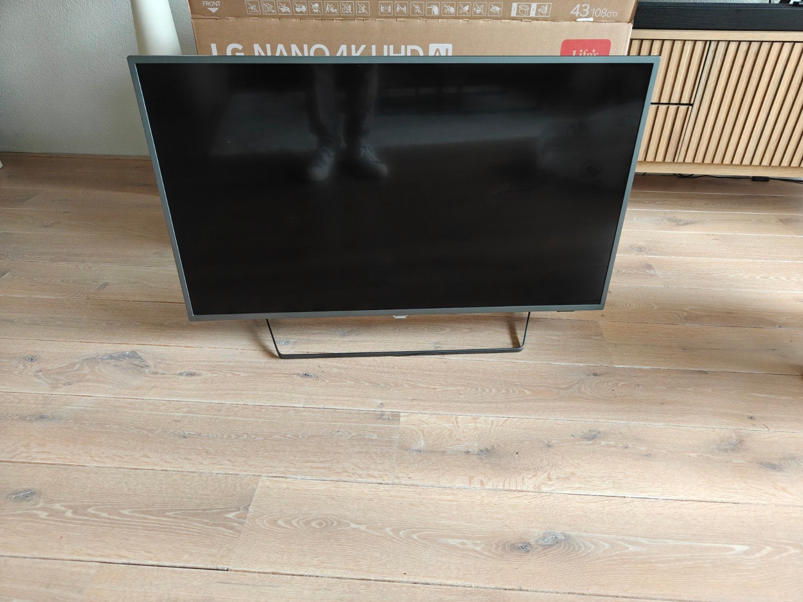 Philips Ambilight TV met flikkerend beeld 43 inch- voor r, Ophalen, Philips, LED, 50 Hz
