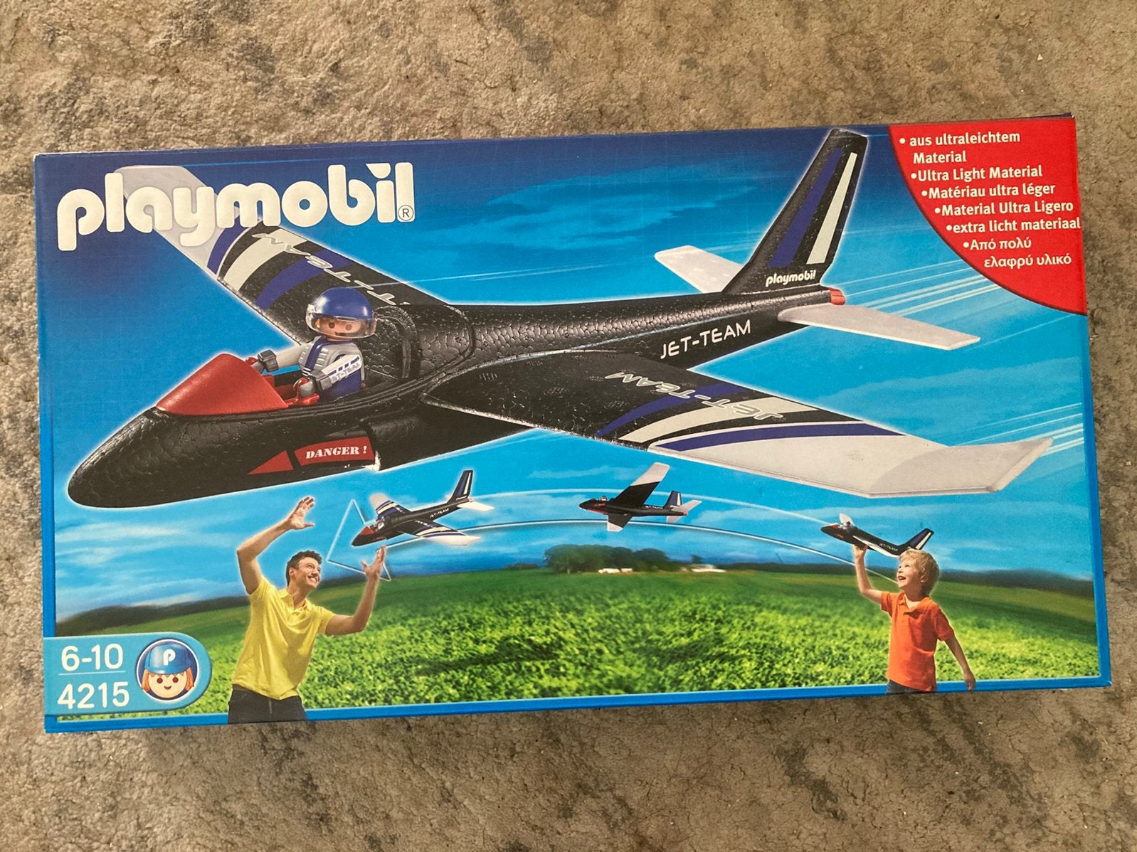 Playmobil 4215 Ultra Light vliegtuig Jet-Team Black (new), Complete set, Voertuig, Nieuw, Ophalen of Verzenden