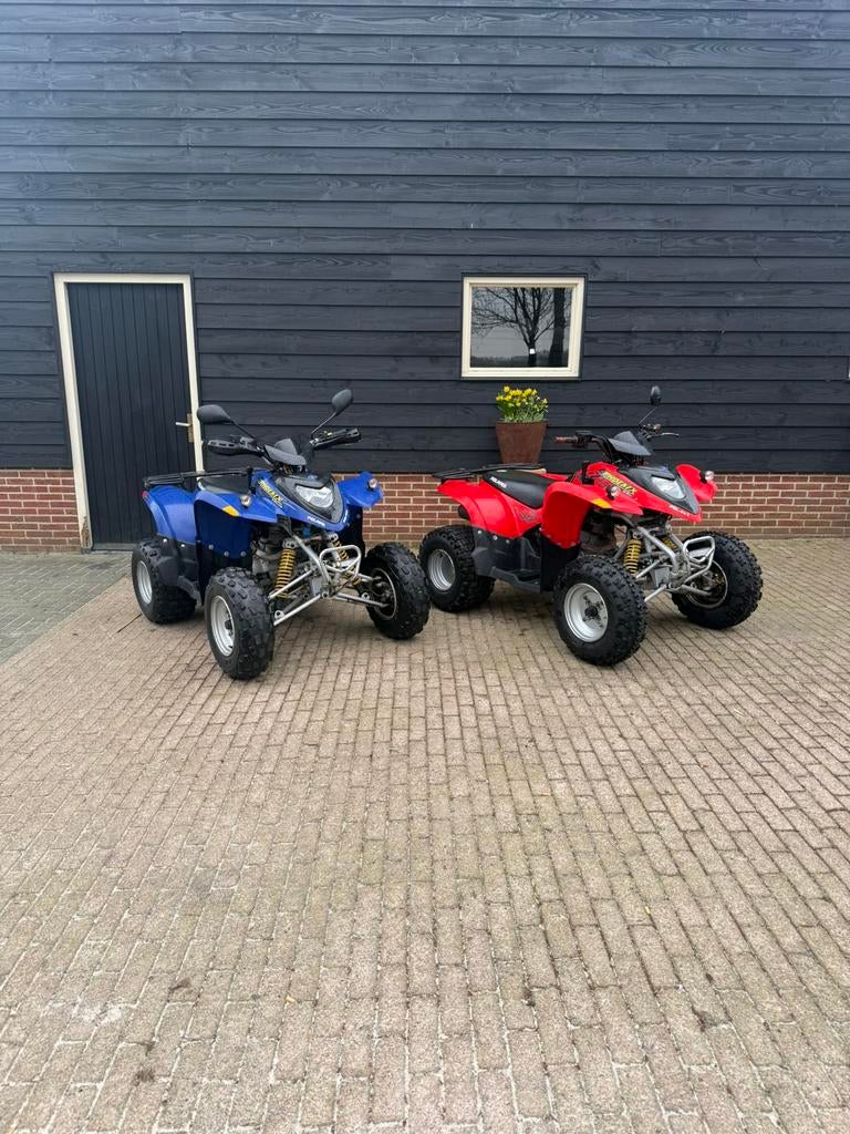 Nette polaris phoenix 200cc quad met kenteken, Motoren, 200 cc, 1 cilinder, 12 t/m 35 kW