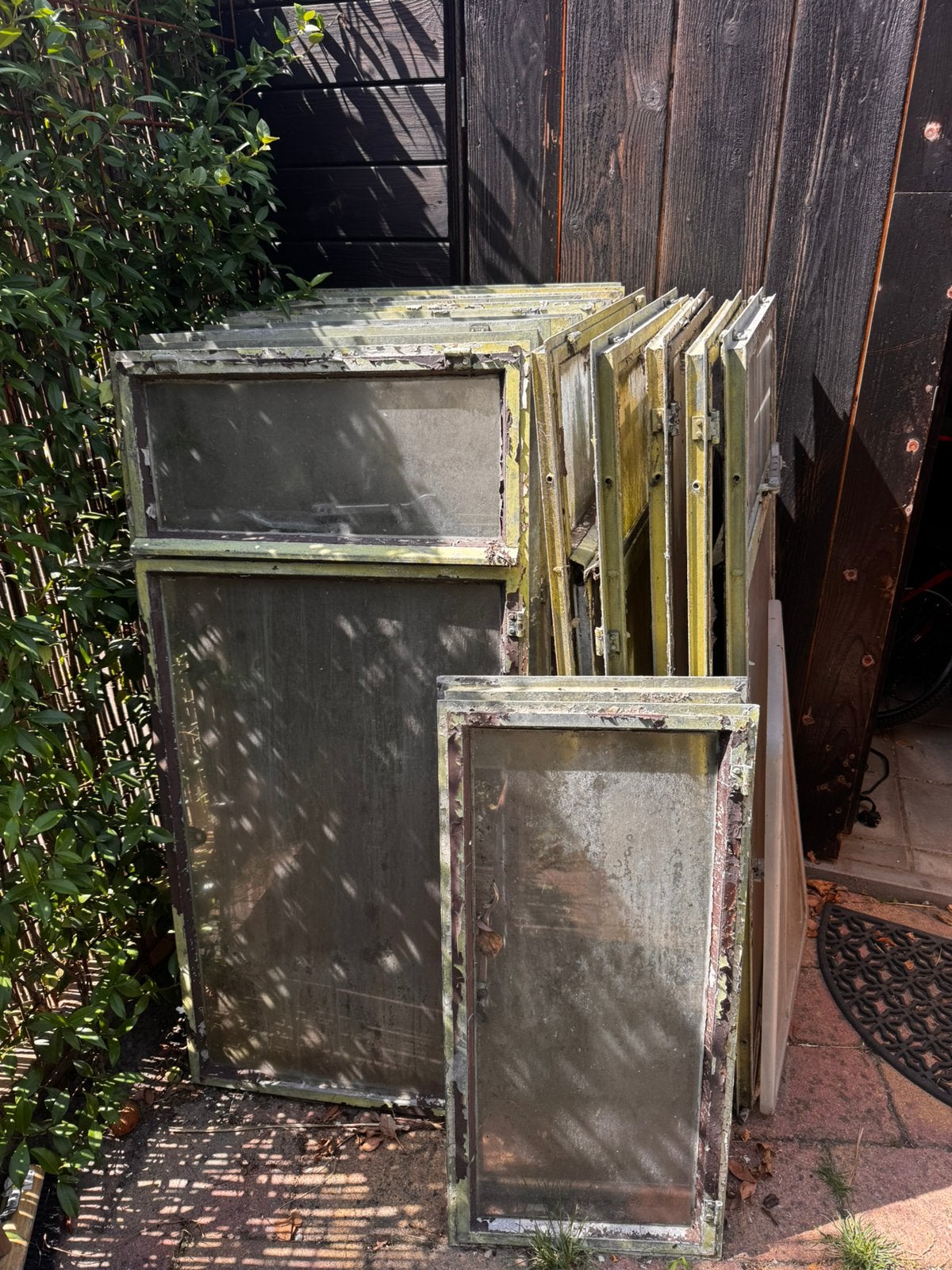 Oude Kasramen met Kiepraam 18stk Vintage Tuin DIY Project, Tuin en Terras, Ophalen, Zo goed als nieuw, Metaal, Overige typen