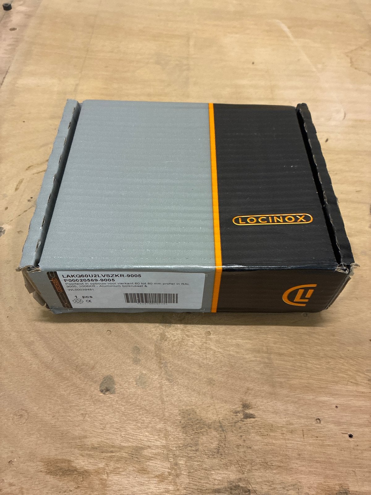 Locinox opbouw slot draaipoort 60-80mm profiel RAL 9005, Ophalen of Verzenden, Nieuw, Overige materialen, Slot