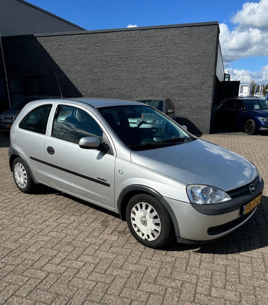 Opel Corsa 1.2 16V 3D 2002 Grijs | APK tot 17/03/2027, Auto's, Voorwielaandrijving, 450 kg, 74 pk, 31 €/maand