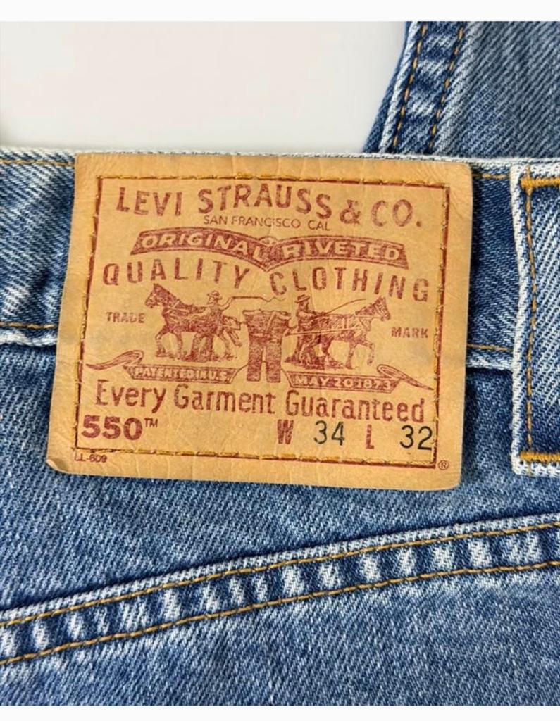 Vintage Levi’s 550 Jeans W34 - L32 Heren spijkerbroek Levis, Blauw, Ophalen of Verzenden, Zo goed als nieuw, H