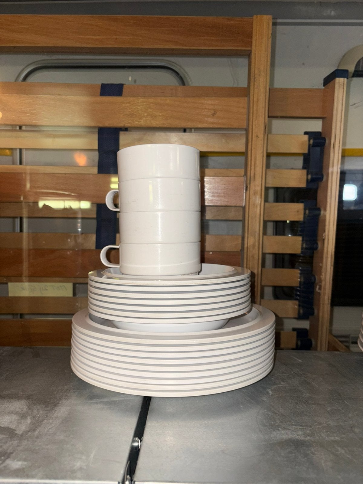 Plastic servies, Ophalen of Verzenden, Zo goed als nieuw