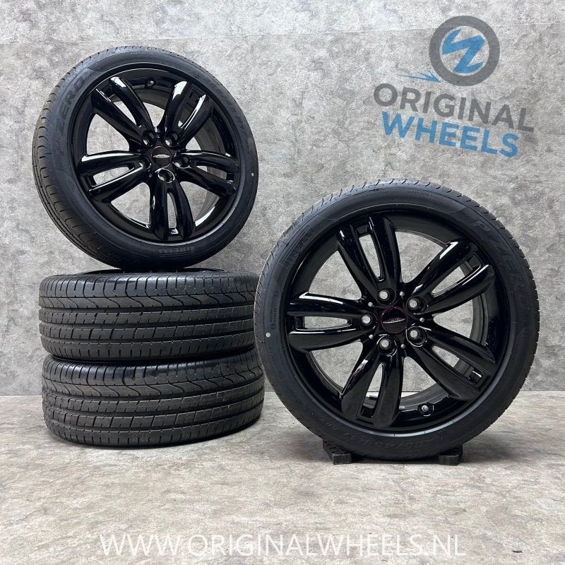17 inch originele JCW velgen zomerbanden Mini Cooper One JCW, Auto-onderdelen, Gebruikt, -, -, Banden en Velgen