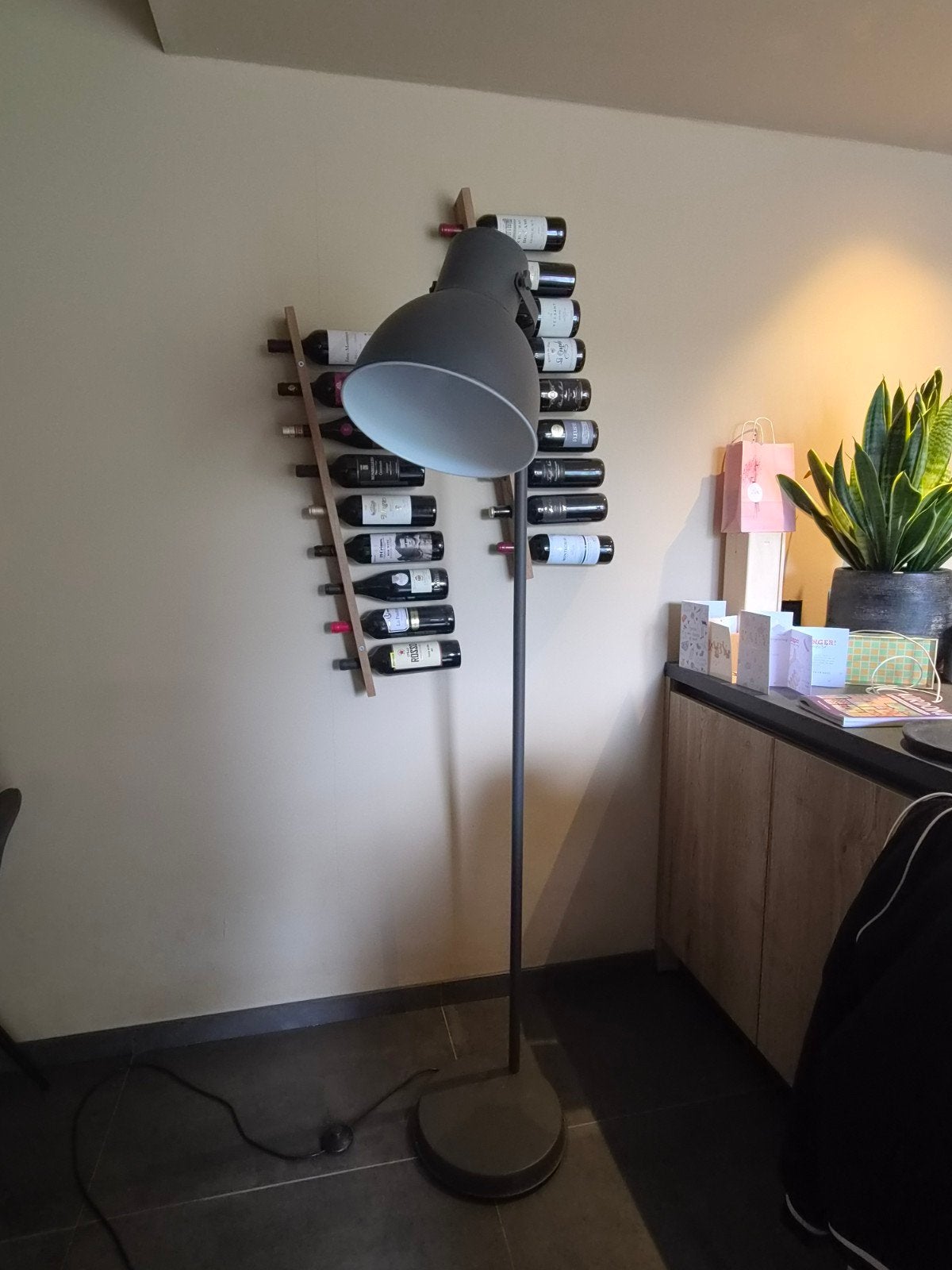 IKEA Hektar staande lamp - Gebruikt, Ophalen, Gebruikt, Industrieel, Modern, E27 (groot)