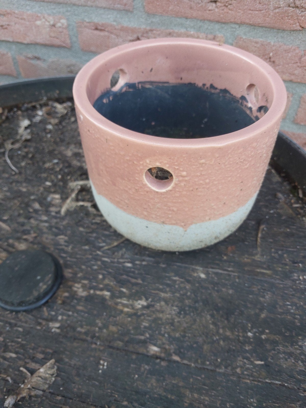 Hang pot., Ophalen, Rond, Aardewerk, Minder dan 40 cm