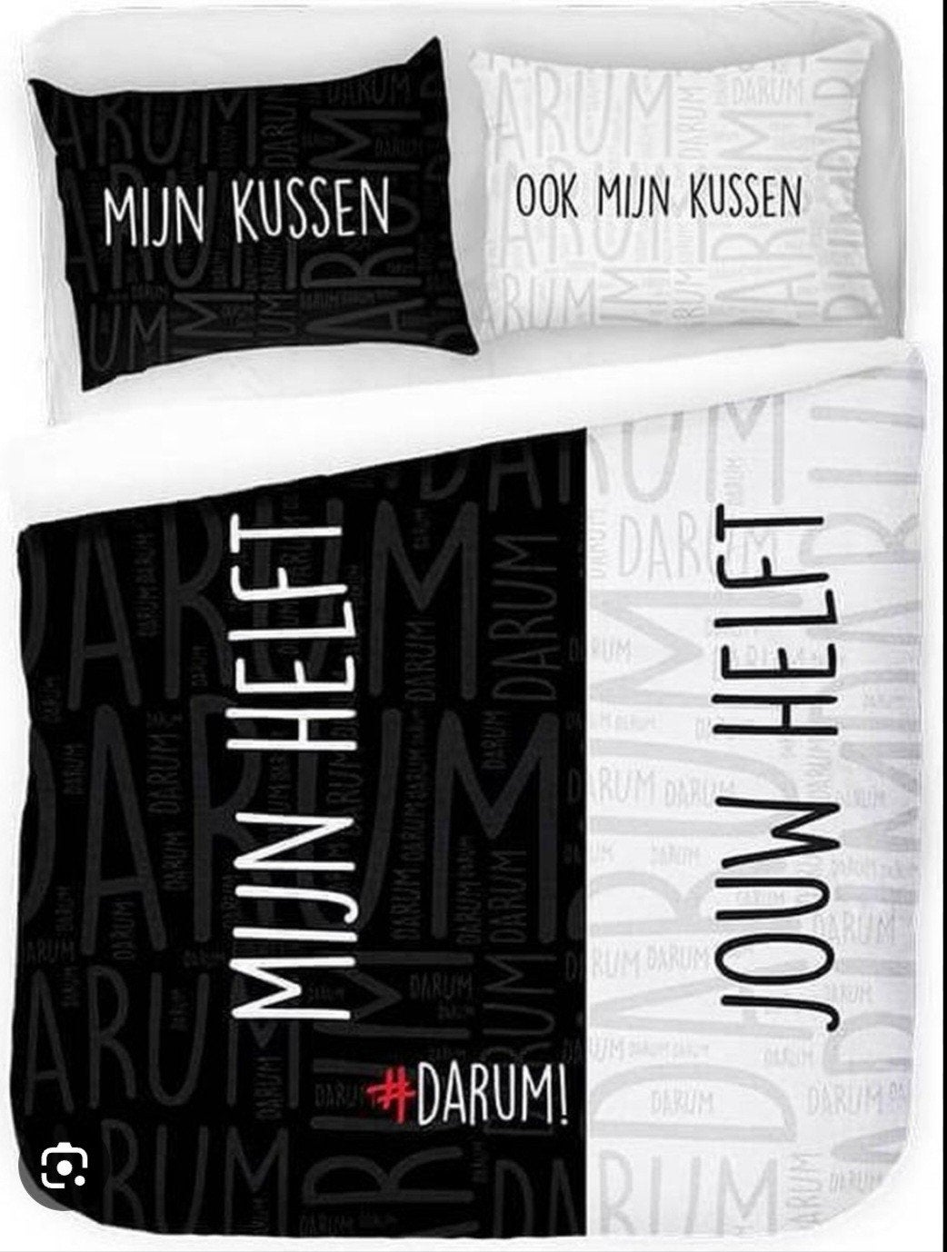 DARUM Dekbedovertrek Set Lits-jumeaux 🛍, Gebruikt, Dekbedovertrek, Tweepersoons, Overige merken