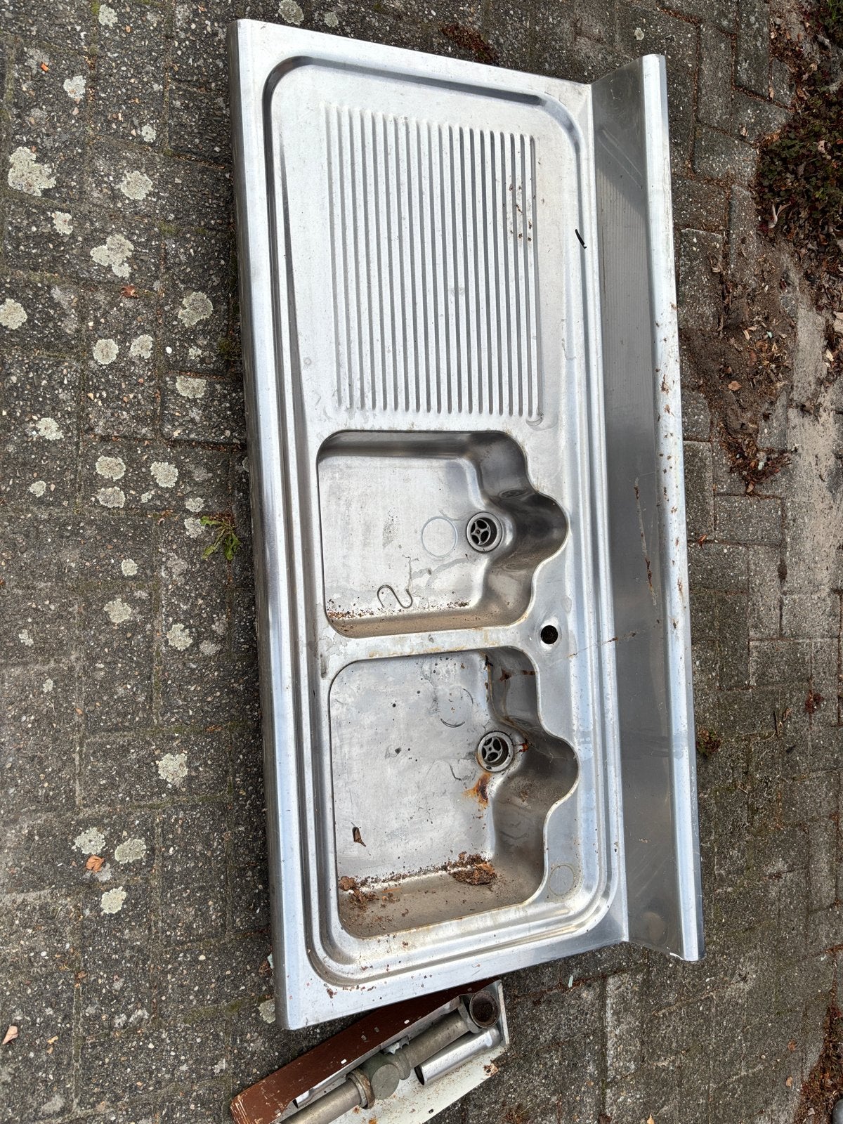 Onderdelen American Kitchen - Spoelbak, deuren en meer, Ophalen, Gebruikt, 100 tot 150 cm, Wit