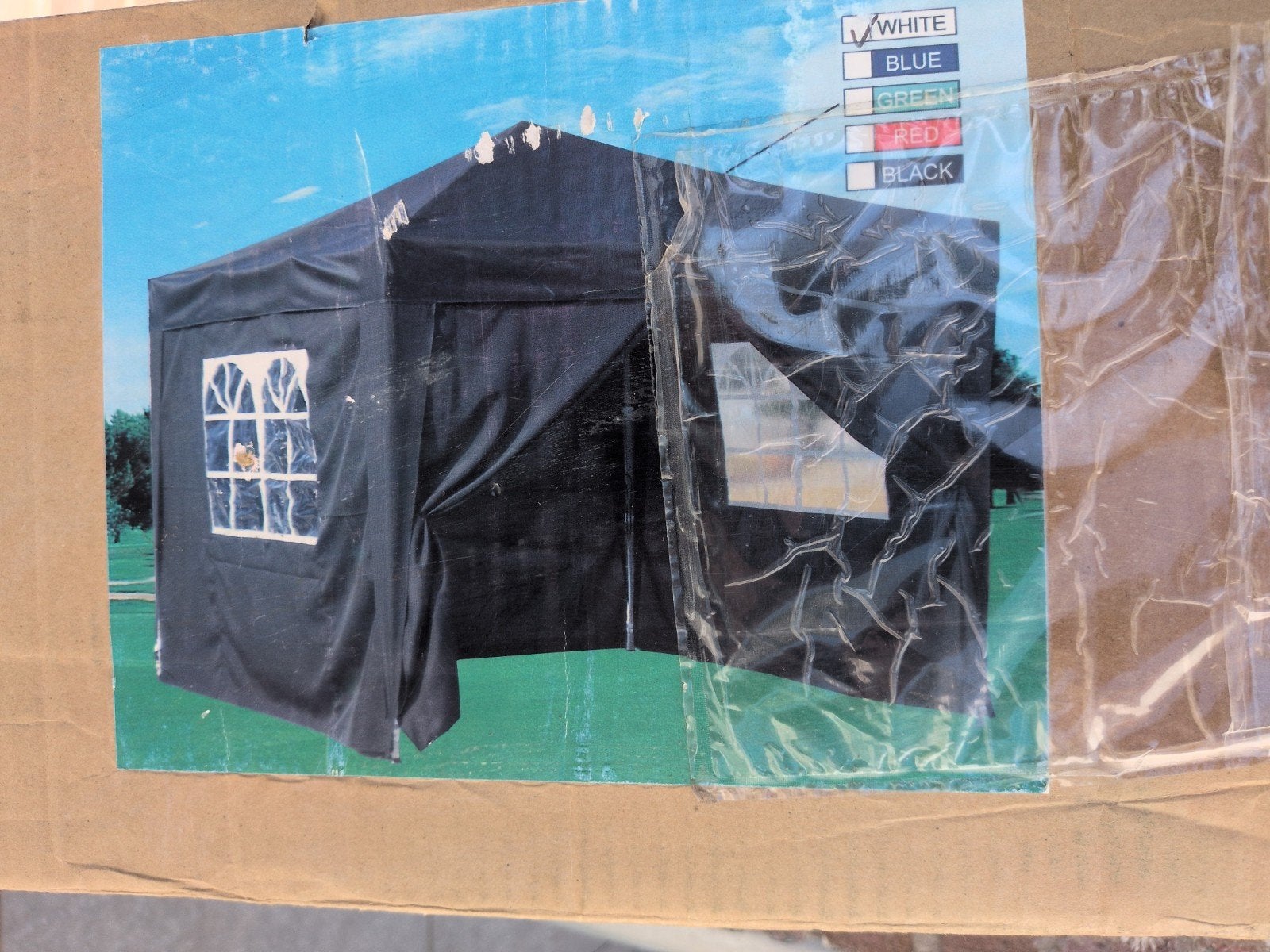 Pop-up Partytent 2,5x2,5m wit - Slechts één keer gebruikt, Ophalen, Opvouwbaar, Partytent, Minder dan 4 meter