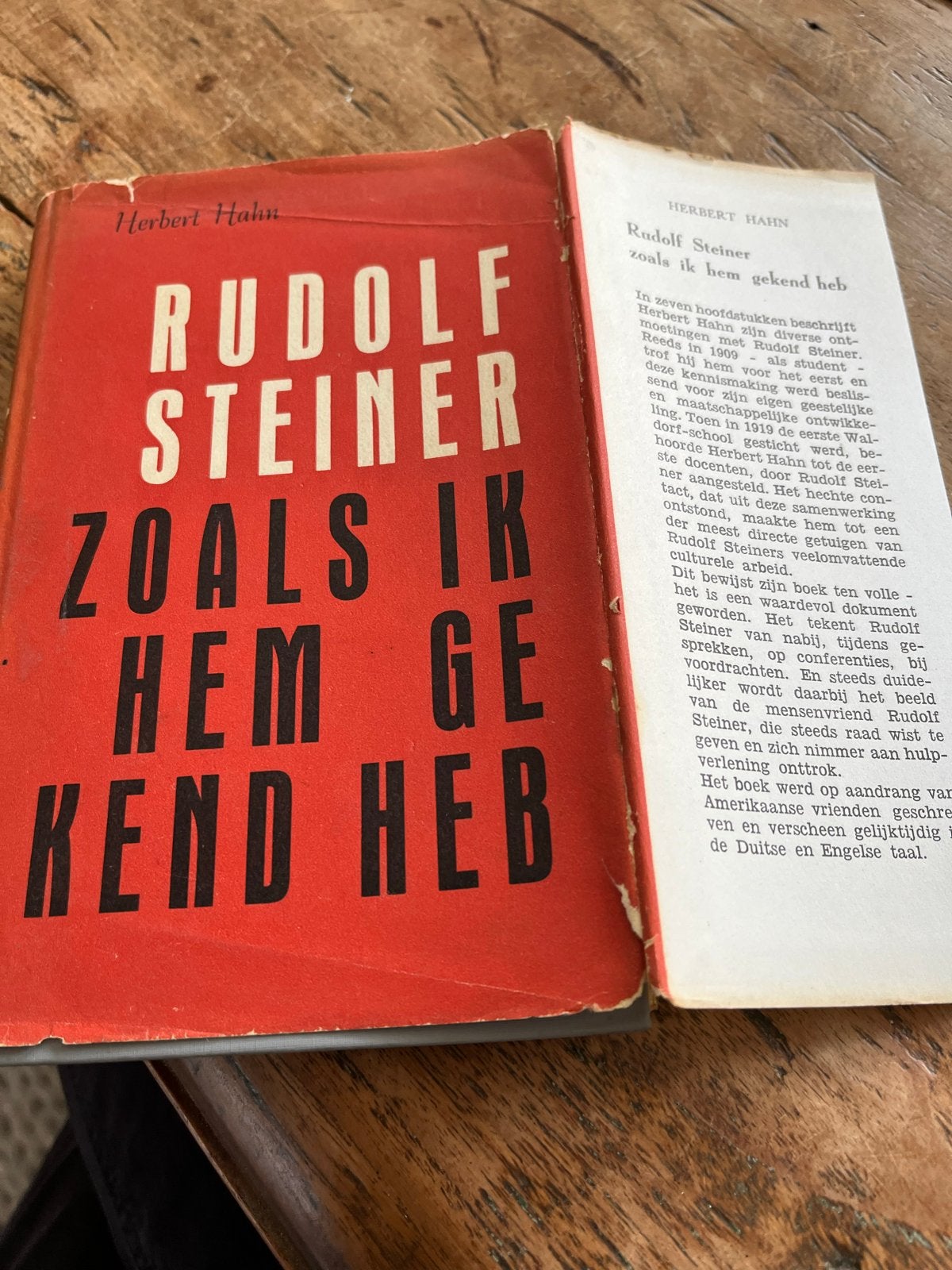 Rudolf Steiner zoals ik hem gekend heb - Herbert Hahn, Boeken, Ophalen of Verzenden, Gelezen, Esoterie en Spiritualiteit