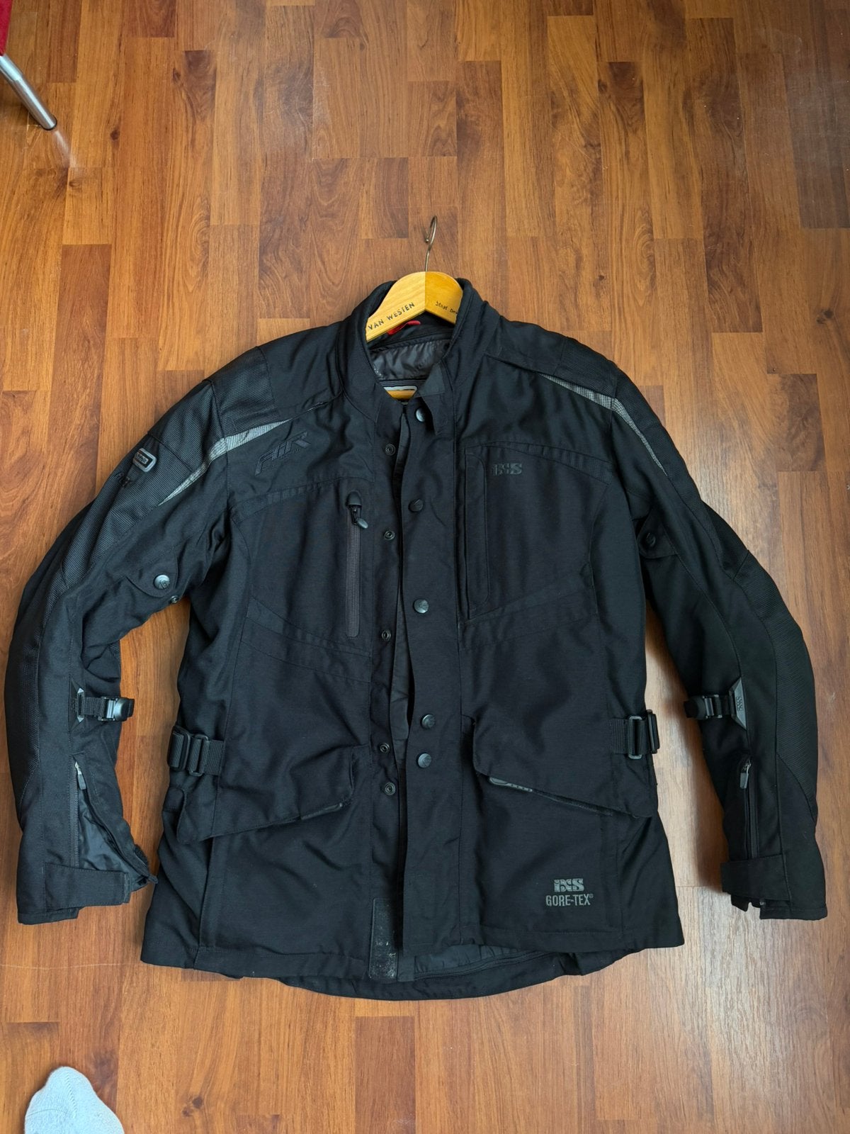 IXS Gore-Tex motorpak jas + broek met protectie Maat L, Ophalen, Tweedehands, Combipak
