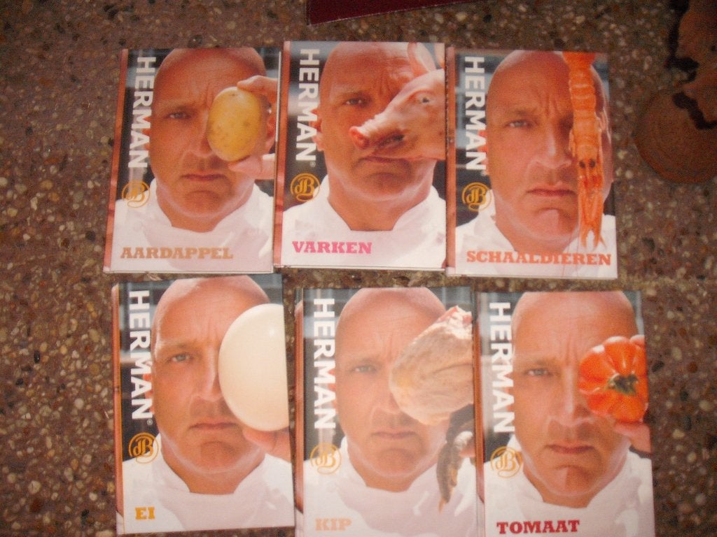 Herman den Blijker complete box met 6 kookboeken, Boeken, Ophalen, Gelezen, Herman den Blijker