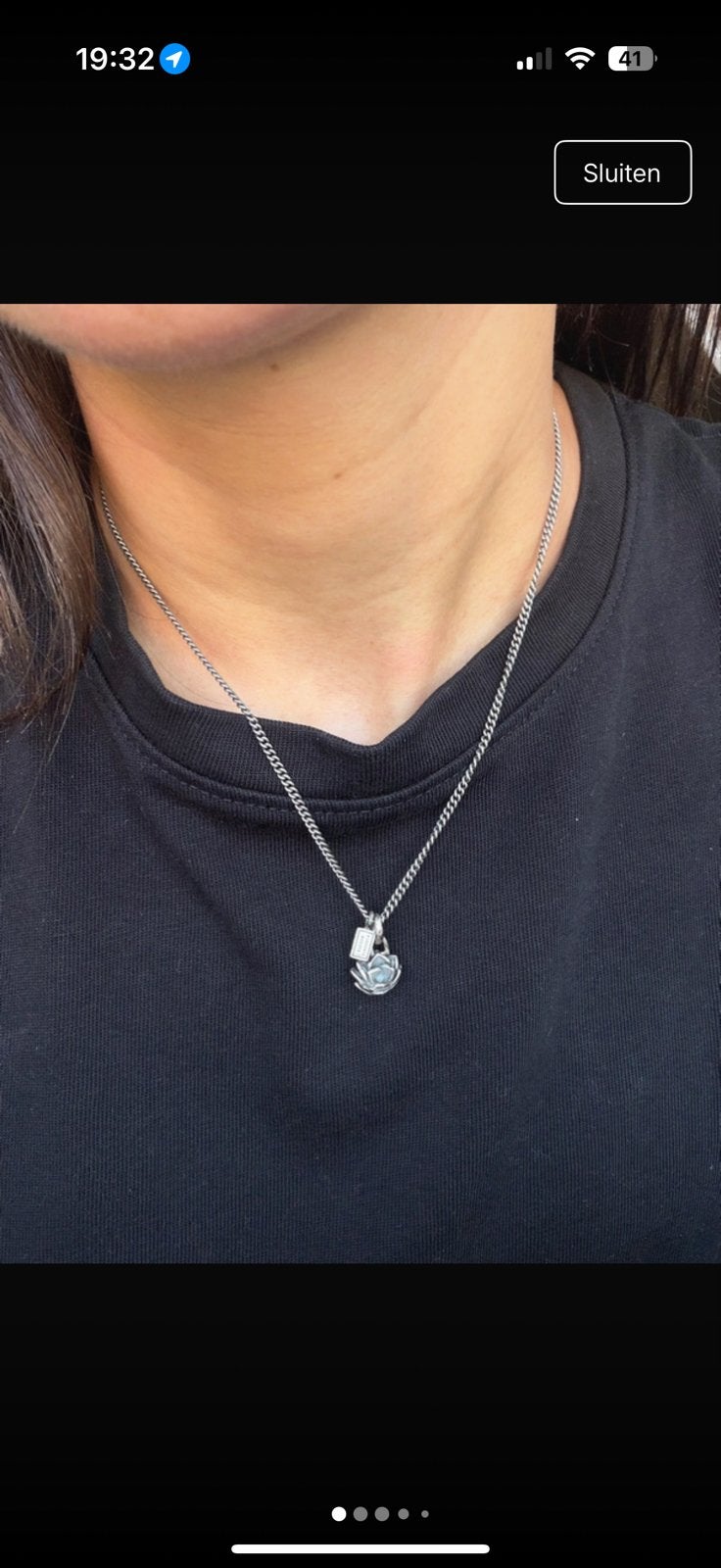 Buddha to Buddha Essential Ketting XS Zilver met Hanger, Met hanger, Ophalen of Verzenden, Zo goed als nieuw, Zilver