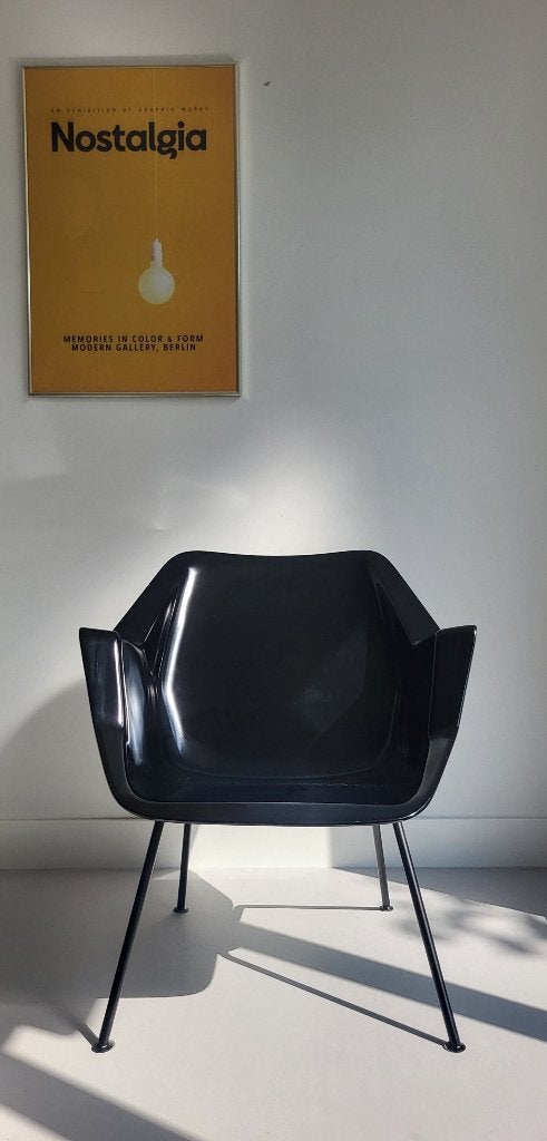 Gispen fauteuil model 416, design Rietveld & Cordemeyer, Ophalen, Gebruikt, Minder dan 75 cm, Design