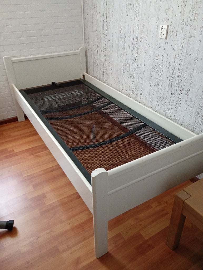 Eenpersoonsbed, Ophalen, 90 cm, Eenpersoons, Wit