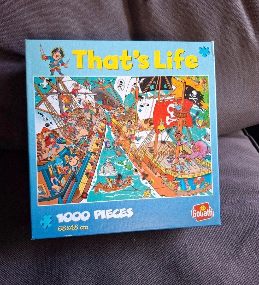 Goliath That's Life Legpuzzel 1000 stukjes piratenschip, Ophalen of Verzenden, 500 t/m 1500 stukjes, Zo goed als nieuw, Legpuzzel