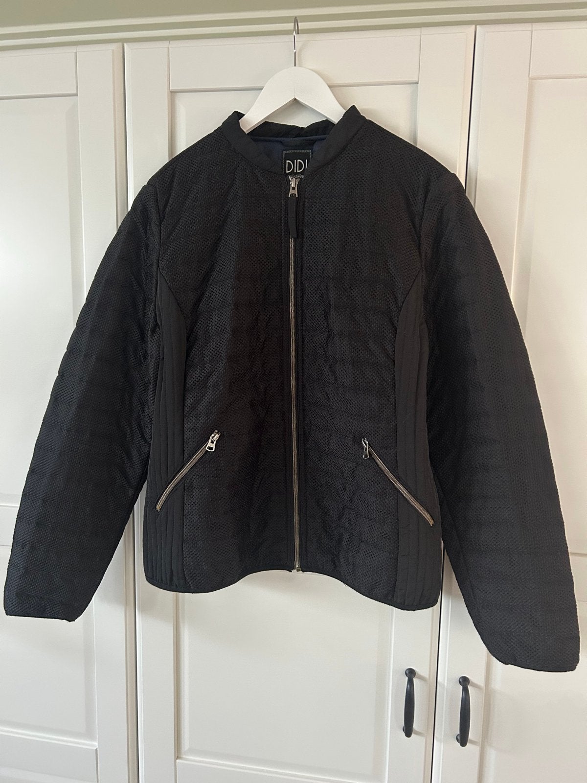 DIDI Zwart Gewatteerd Jasje - Maat XL, Ophalen of Verzenden, Zo goed als nieuw, Maat 46/48 (XL) of groter, Zwart