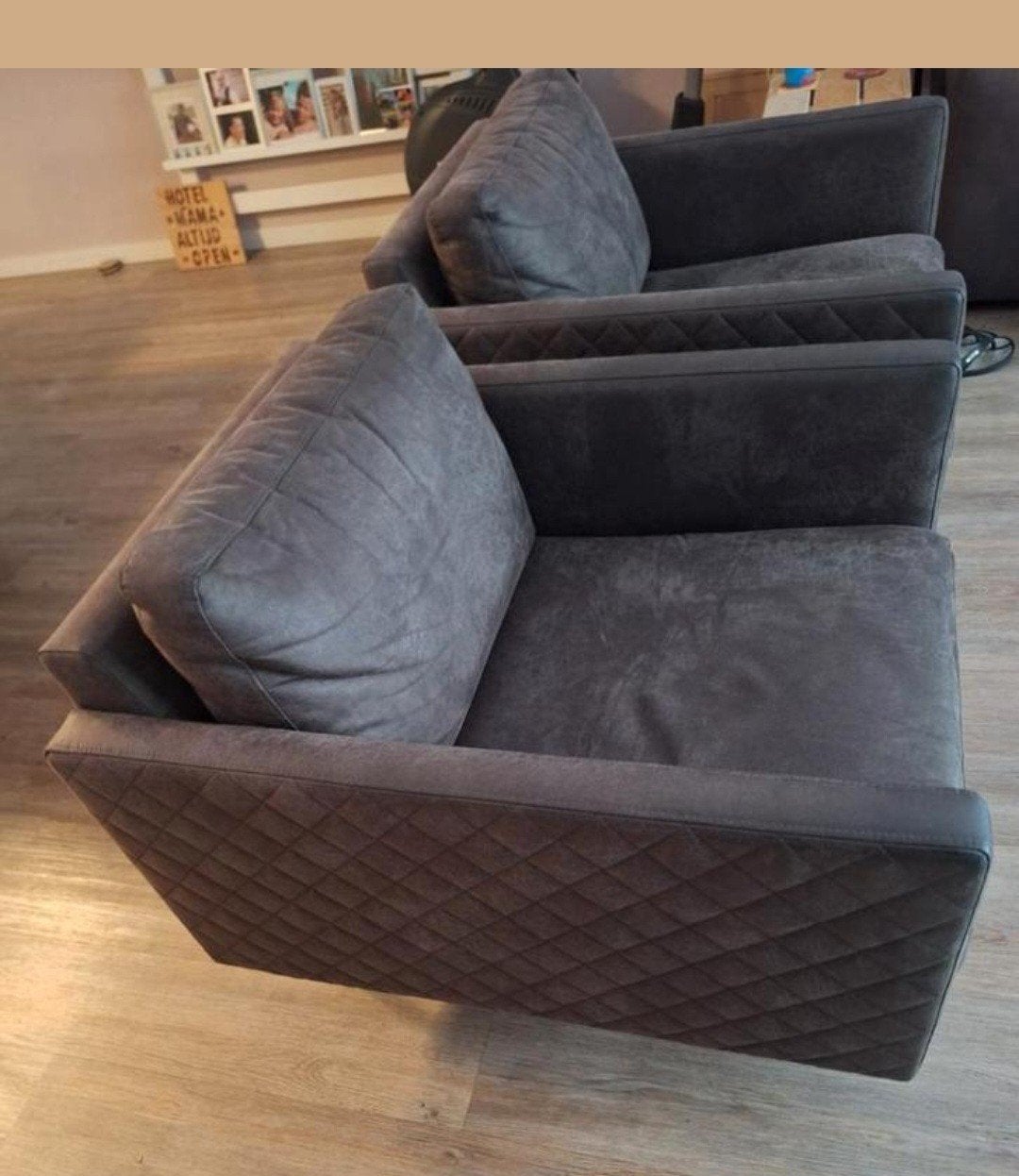 Twee stoere fauteuils, Ophalen, Eenpersoons, 75 tot 100 cm, Zo goed als nieuw