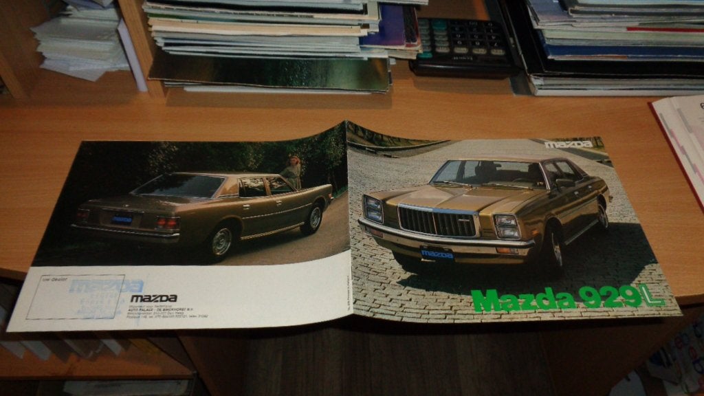 Folder MAZDA 929L  ,  8-1978, Verzenden, Nieuw, Mazda
