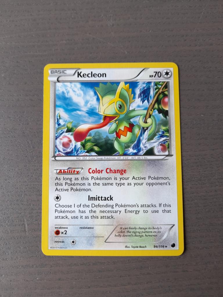 Plasma freeze 94/116 kecleon, Ophalen of Verzenden, Gebruikt, Losse kaart