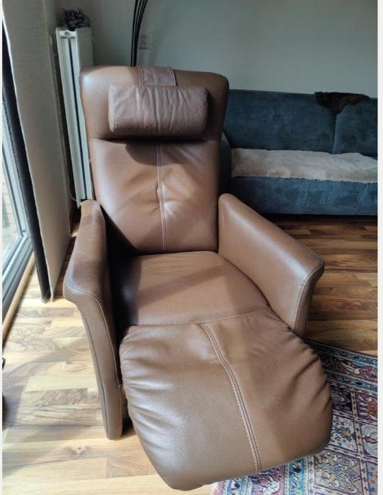 Prominent ligstoel Relax stoel leer, Ophalen, Gebruikt, Minder dan 75 cm, Leer