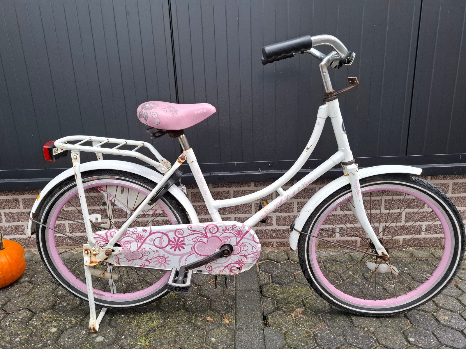 opoe fiets 22 inch kleur rose, Ophalen, Gebruikt, Terugtraprem, 20 inch of meer