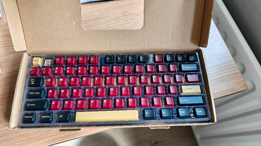 Red Samurai Keycaps Double Shot ABS, 171 toetsen, Ophalen, Qwerty, Zo goed als nieuw, Multimediatoetsen